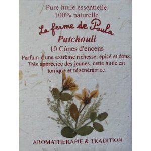 Cônes Encens Pure Huile Essentielle Patchouli