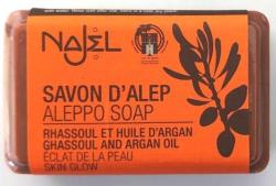 Savon d'Alep Rhassoul et huile d'Argan, 100 g